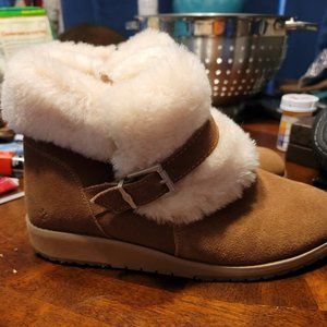 EMU Australia Womens Oxley Fur Cuff Deluxe Wool